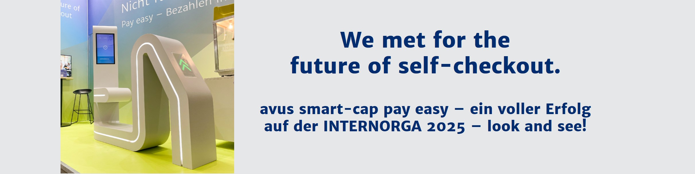 avus Gastro mit Innovation des Self-Checkouts auf INTERNORGA 2025